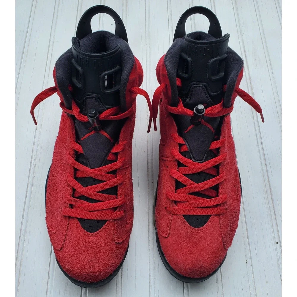 Air Jordan 6 Retro Toro Bravo Varsity Red Suede CT8529-600 Mens Size 11